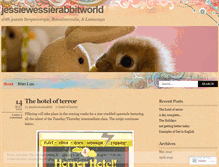 Tablet Screenshot of jessiewessierabbit.wordpress.com