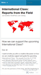 Mobile Screenshot of internationalclass.wordpress.com
