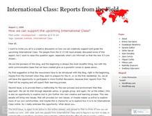 Tablet Screenshot of internationalclass.wordpress.com