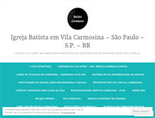 Tablet Screenshot of igrejabatistavilacarmosina.wordpress.com