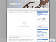 Tablet Screenshot of perfformance.wordpress.com