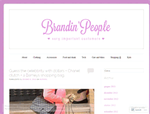 Tablet Screenshot of brandinpeople.wordpress.com