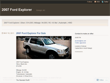 Tablet Screenshot of myfordexplorer.wordpress.com