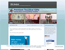 Tablet Screenshot of giftsnautical.wordpress.com