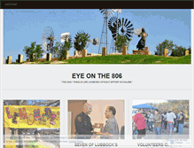 Tablet Screenshot of eyeonthe806.wordpress.com