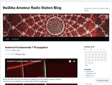 Tablet Screenshot of 9w2bba.wordpress.com