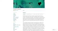 Desktop Screenshot of desdesaturno.wordpress.com