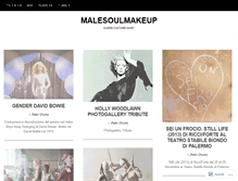 Tablet Screenshot of malesoulmakeup.wordpress.com