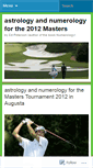 Mobile Screenshot of 2012augusta.wordpress.com