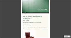 Desktop Screenshot of buylancelluggage.wordpress.com