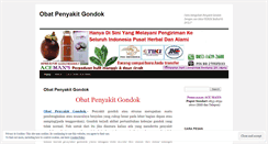 Desktop Screenshot of obatpenyakitgondokherbal.wordpress.com