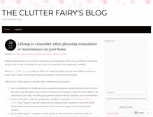 Tablet Screenshot of clutterfairy.wordpress.com