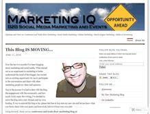 Tablet Screenshot of marketingiq.wordpress.com