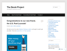 Tablet Screenshot of derekproject.wordpress.com