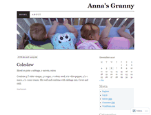 Tablet Screenshot of annasgranny.wordpress.com