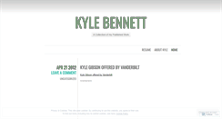 Desktop Screenshot of kylebennettut.wordpress.com