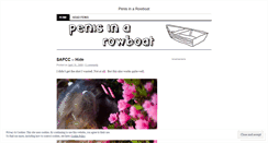 Desktop Screenshot of penisinarowboat.wordpress.com