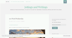 Desktop Screenshot of jottingsandwritings.wordpress.com