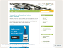 Tablet Screenshot of keystonechiropractic.wordpress.com
