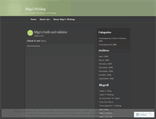 Tablet Screenshot of migz10668209.wordpress.com
