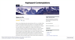 Desktop Screenshot of haphazardcontemplations.wordpress.com