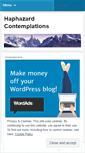 Mobile Screenshot of haphazardcontemplations.wordpress.com