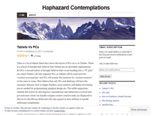 Tablet Screenshot of haphazardcontemplations.wordpress.com