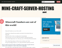 Tablet Screenshot of minecraftserverhosting.wordpress.com