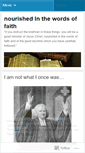Mobile Screenshot of nourishedinthewordsoffaith.wordpress.com