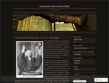 Tablet Screenshot of nourishedinthewordsoffaith.wordpress.com