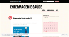 Desktop Screenshot of enfermagemesaude.wordpress.com