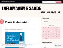 Tablet Screenshot of enfermagemesaude.wordpress.com