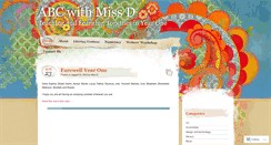 Desktop Screenshot of abcwithmissd.wordpress.com