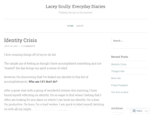 Tablet Screenshot of laceydmackey.wordpress.com
