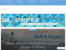 Tablet Screenshot of isastudentblog.wordpress.com