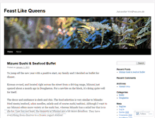 Tablet Screenshot of feastlikequeens.wordpress.com