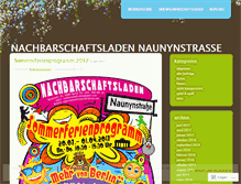 Tablet Screenshot of naunynstrasse.wordpress.com