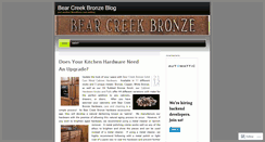 Desktop Screenshot of bearcreekbronze.wordpress.com