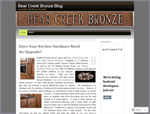 Tablet Screenshot of bearcreekbronze.wordpress.com