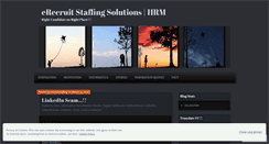 Desktop Screenshot of erecruitstaffing.wordpress.com