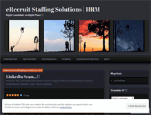 Tablet Screenshot of erecruitstaffing.wordpress.com