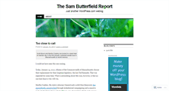 Desktop Screenshot of buttereport.wordpress.com