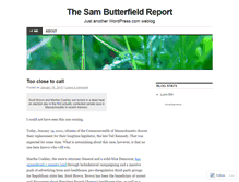 Tablet Screenshot of buttereport.wordpress.com