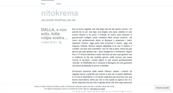 Desktop Screenshot of nitokrema.wordpress.com