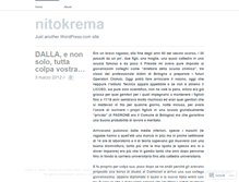 Tablet Screenshot of nitokrema.wordpress.com