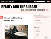 Tablet Screenshot of beautyandtheburger.wordpress.com