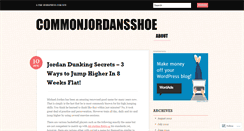 Desktop Screenshot of commonjordansshoe.wordpress.com