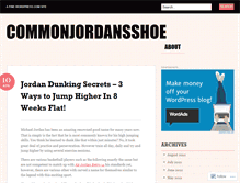 Tablet Screenshot of commonjordansshoe.wordpress.com