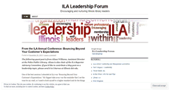 Desktop Screenshot of ilaleadership.wordpress.com