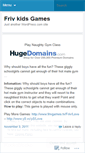 Mobile Screenshot of frivkidsgames.wordpress.com